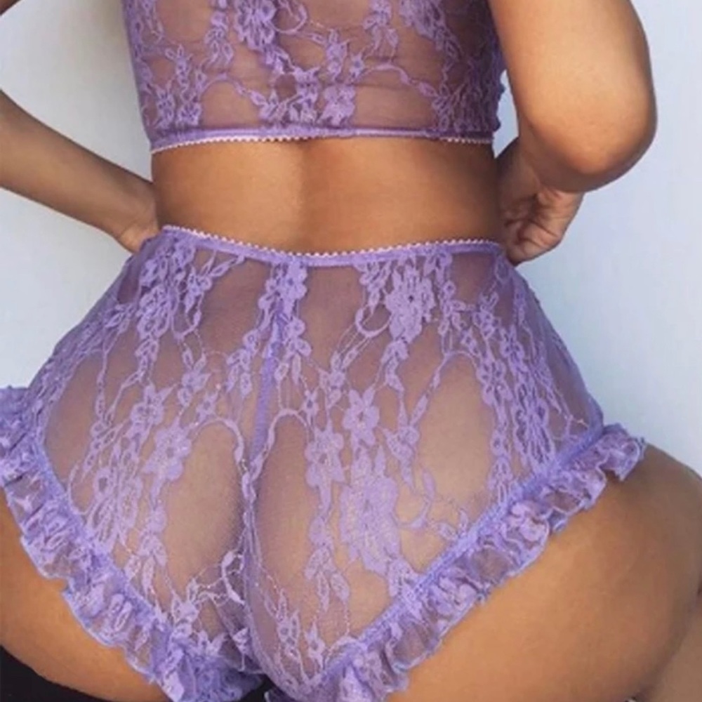 NWT Purple Sexy Tulle Set